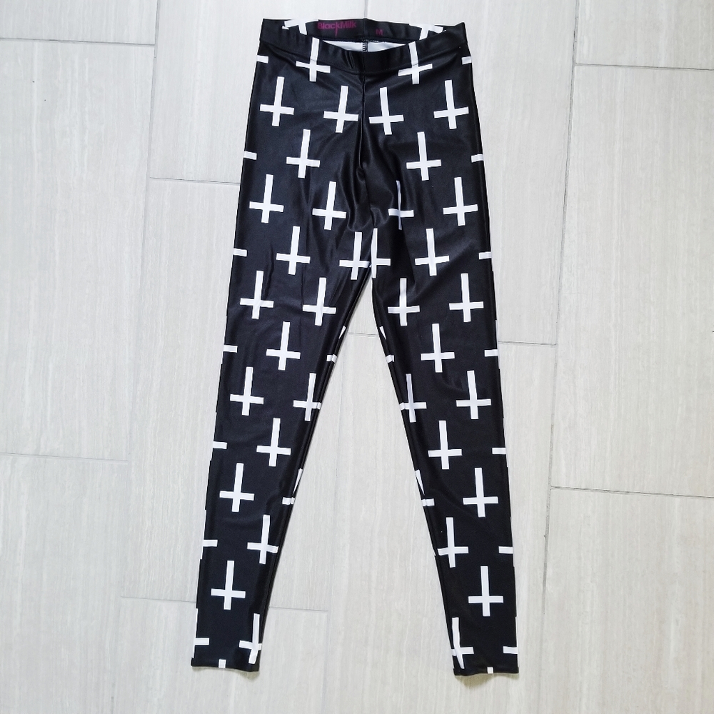 BlackMilk Clothing Cross of St. Peter Leggings Size M limited edition